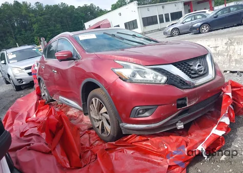 2015 Nissan Murano Platinum из США, поврежденный, VIN 5N1AZ2MH4FN262911